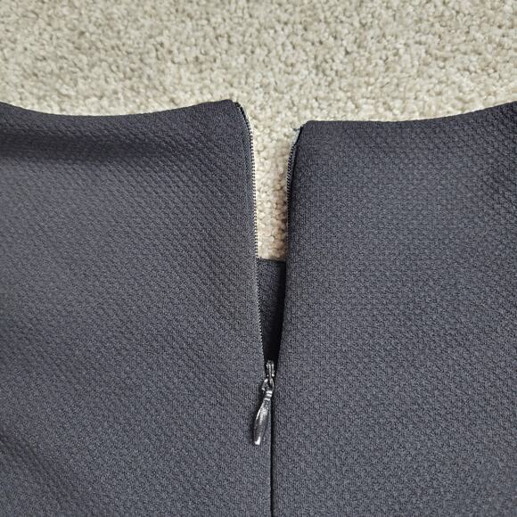 R&K Dress Womens 4 White Black Red Color Block Stripes Short Cap Sleeve Office - Picture 6 of 12